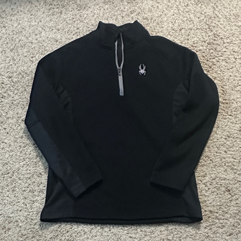 Spyder Men's Black Zip-Up Sweater